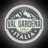 Val Gardena Italy Inspired Neon Sign with Vibrant Color Accents