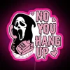 Vintage Inspired Romantic RGB Neon Sign with Horror Twist Valentine's Message