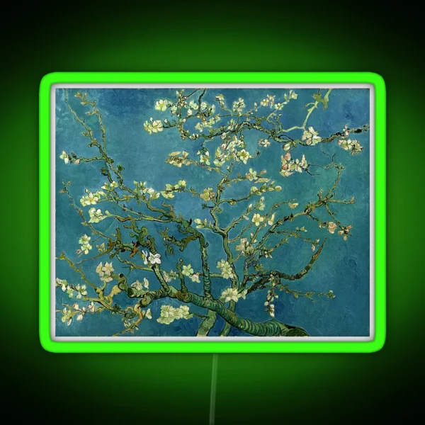 Van Gogh Almond Blossoms RGB Neon Sign