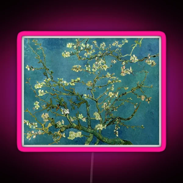 Van Gogh Almond Blossoms RGB Neon Sign