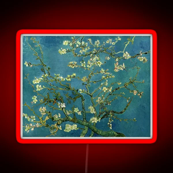 Van Gogh Almond Blossoms RGB Neon Sign