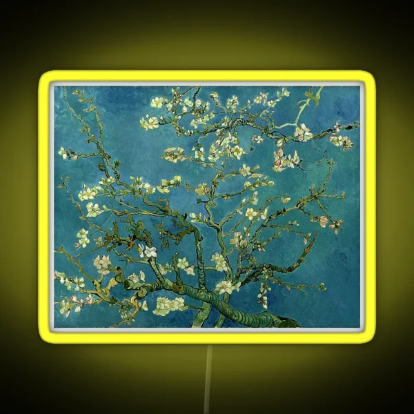 Van Gogh Almond Blossoms RGB Neon Sign