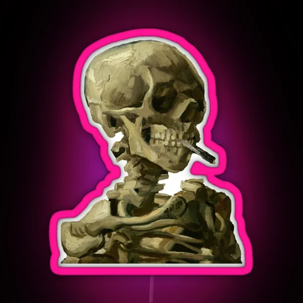 Van Gogh Skull RGB Neon Sign