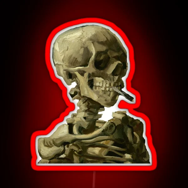 Van Gogh Skull RGB Neon Sign