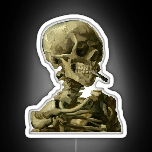 Van Gogh Skull RGB Neon Sign