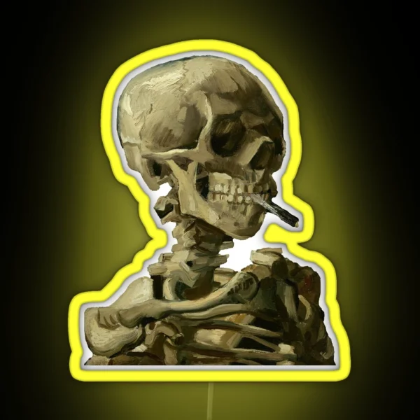 Van Gogh Skull RGB Neon Sign