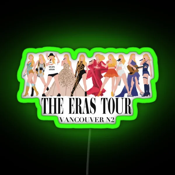 Vancouver Night 2 The Eras Tour RGB Neon Sign
