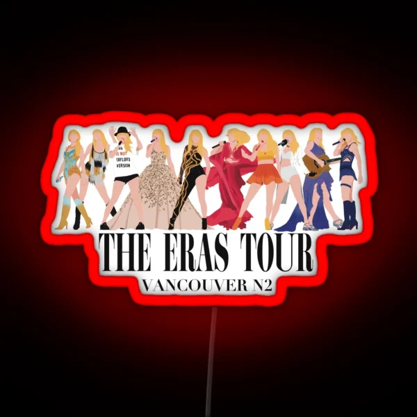 Vancouver Night 2 The Eras Tour RGB Neon Sign