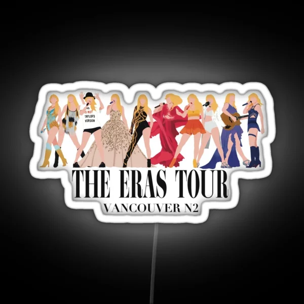 Vancouver Night 2 The Eras Tour RGB Neon Sign