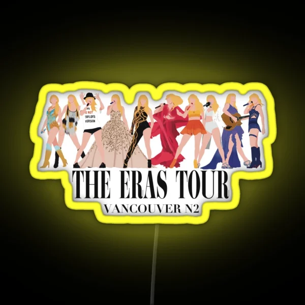 Vancouver Night 2 The Eras Tour RGB Neon Sign