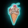 Vibrant Vanilla Bean Ice Cream Shop Neon Sign for Home Decor