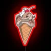 Retro-inspired LED snake cone bar decoration with vanilla bean glow