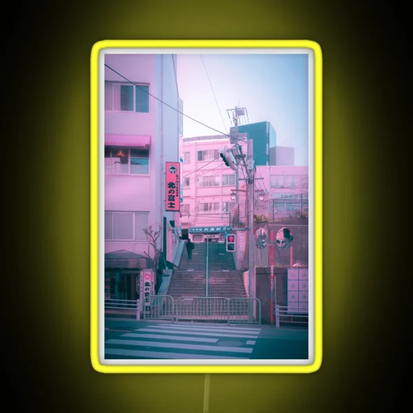 Vaporwave Aesthetic Tokyo Pink Japan Citypop Lofi Moody Vibe RGB Neon Sign