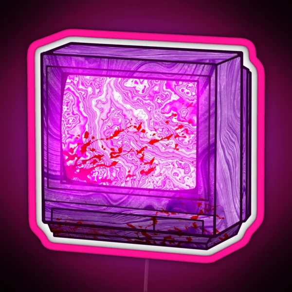 Vaporwave CRT TV RGB Neon Sign