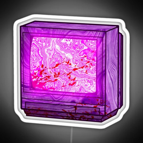 Vaporwave CRT TV RGB Neon Sign