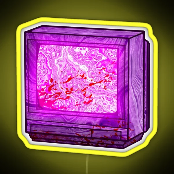Vaporwave CRT TV RGB Neon Sign