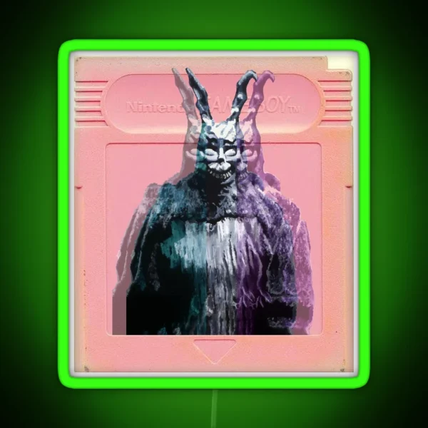 Vaporwave Donnie Darko RGB Neon Sign