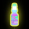 Vaporwave inspired retro Japanese ramen bar RGB LED illuminated decor