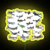 WWII Vintage Aircraft LED Neon Sign with Colorful RGB Lighting
