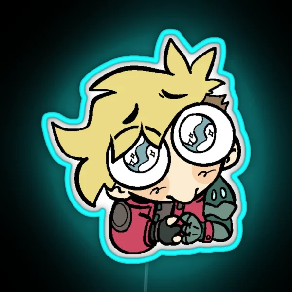 Vash Stampede Baby Eyes RGB Neon Sign