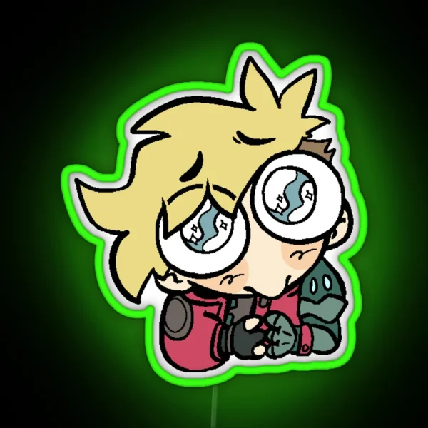 Vash Stampede Baby Eyes RGB Neon Sign