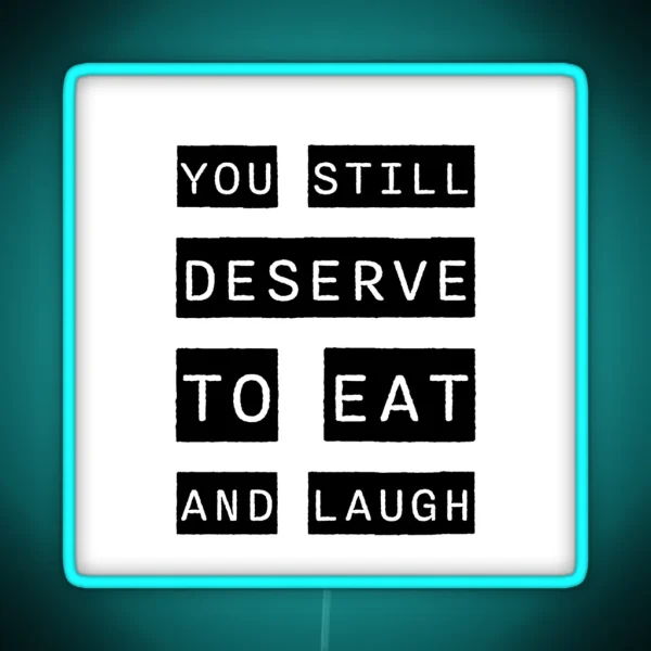 Vash Stampede You Deserve To Eat And Laugh Quote RGB Neon Sign