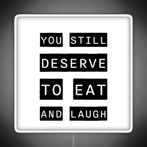 Vash Stampede You Deserve To Eat And Laugh Quote RGB Neon Sign