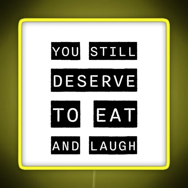 Vash Stampede You Deserve To Eat And Laugh Quote RGB Neon Sign
