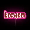 Personalized Vassar Brewers spirit LED sign with vibrant RGB neon lighting