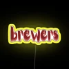 Personalized Vassar Brewers College Sports Team RGB Neon Wall Sign
