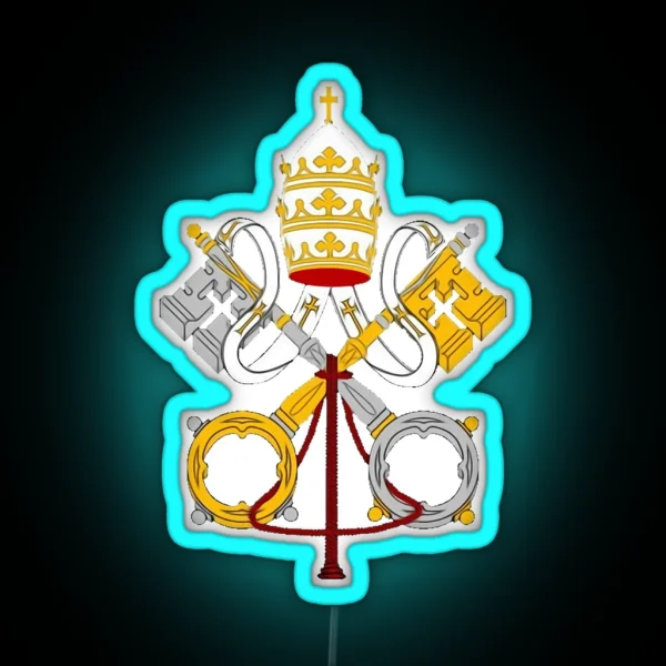 Vatican City Coat Of Arms RGB Neon Sign