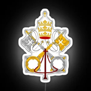 Vatican City Coat Of Arms RGB Neon Sign