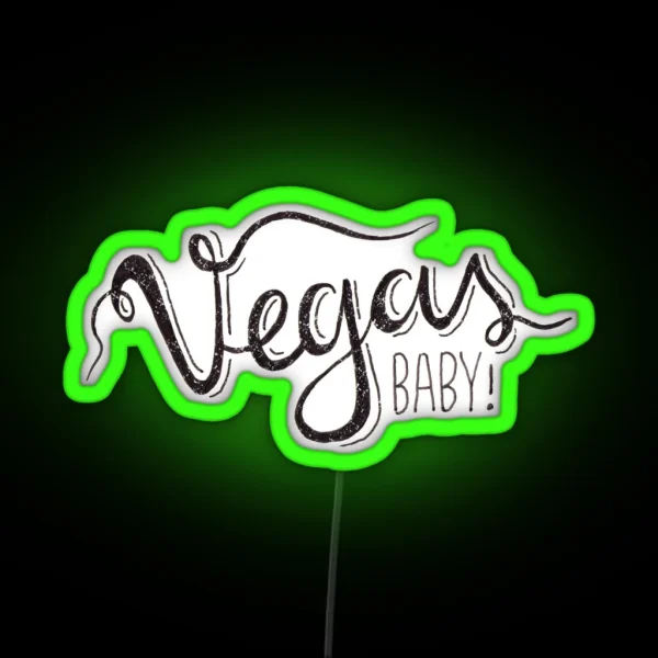 Vegas Baby RGB Neon Sign