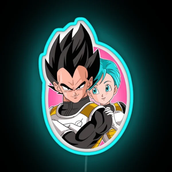 Vegeta And Bulma RGB Neon Sign