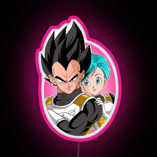 Vegeta And Bulma RGB Neon Sign