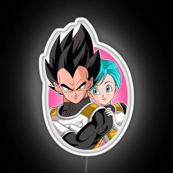 Vegeta And Bulma RGB Neon Sign