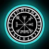 Vibrant glow of ancient Norse protection in modern, minimalist Rune variant.