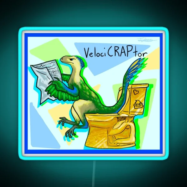 Velocicraptor RGB Neon Sign
