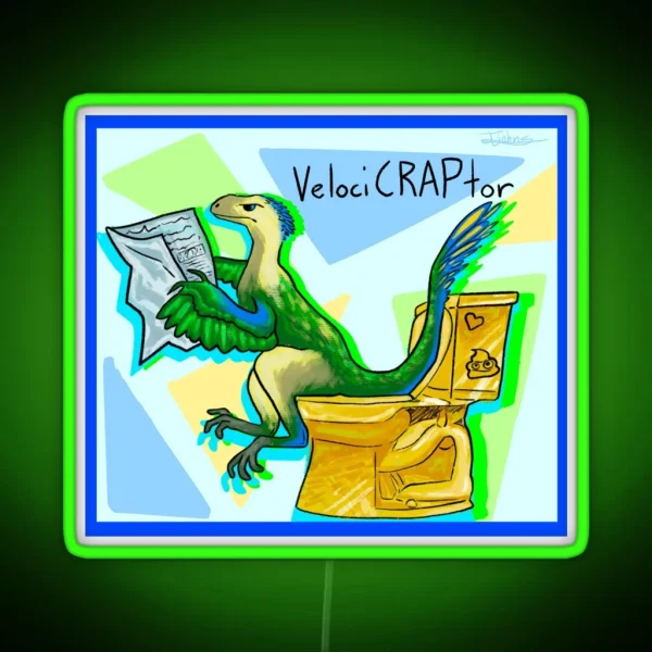 Velocicraptor RGB Neon Sign