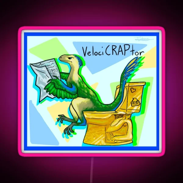 Velocicraptor RGB Neon Sign