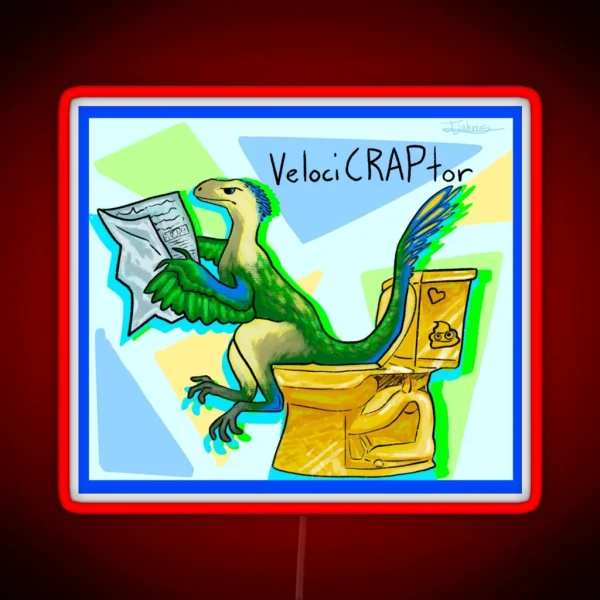 Velocicraptor RGB Neon Sign