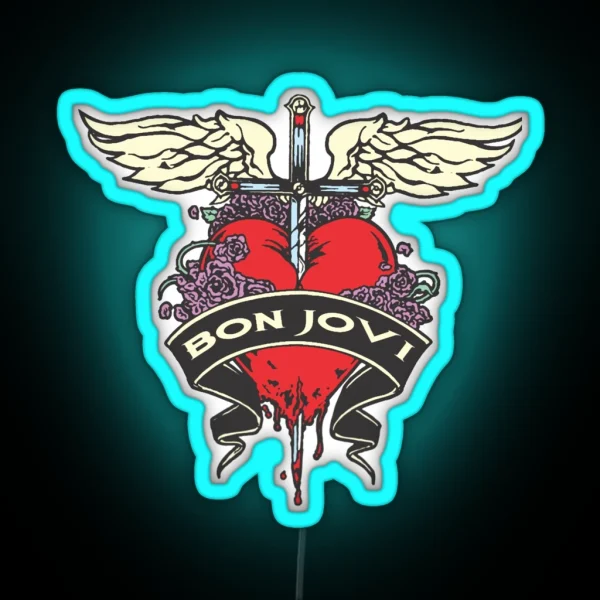 Vengeance Jovi Bon Jovi Bon Jovi Bon Jovi Bon Jovi Bon Jovi Bon Jovi Bon Jovi Bon Jovi Bon J RGB Neon Sign