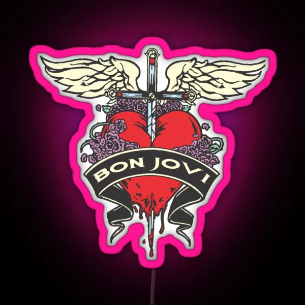 Vengeance Jovi Bon Jovi Bon Jovi Bon Jovi Bon Jovi Bon Jovi Bon Jovi Bon Jovi Bon Jovi Bon J RGB Neon Sign