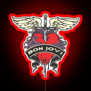 Vengeance Jovi Bon Jovi Bon Jovi Bon Jovi Bon Jovi Bon Jovi Bon Jovi Bon Jovi Bon Jovi Bon J RGB Neon Sign