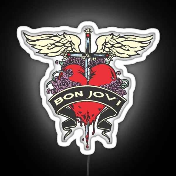 Vengeance Jovi Bon Jovi Bon Jovi Bon Jovi Bon Jovi Bon Jovi Bon Jovi Bon Jovi Bon Jovi Bon J RGB Neon Sign