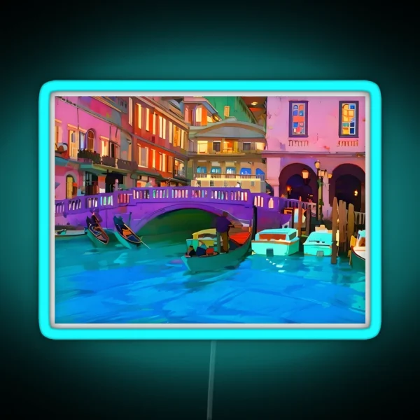 Venice At Dusk RGB Neon Sign
