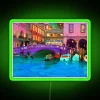Vintage Venice Cityscape Neon Sign with RGB LED Lighting Effects