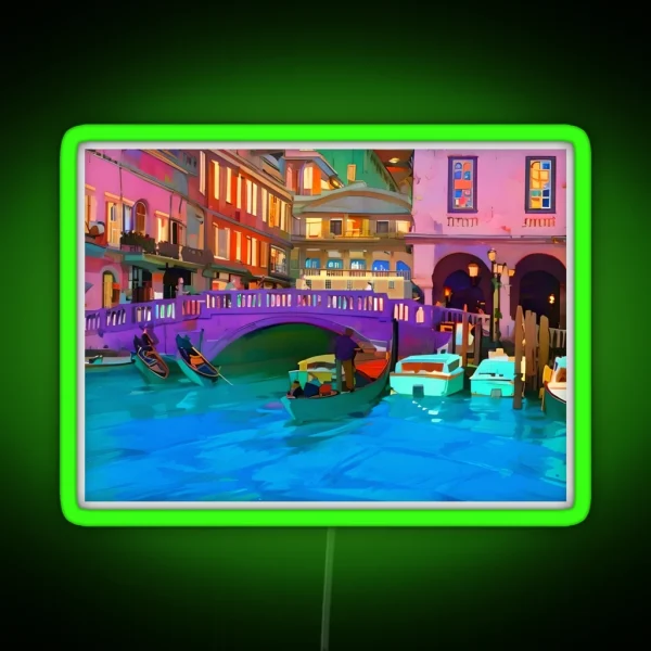 Venice At Dusk RGB Neon Sign