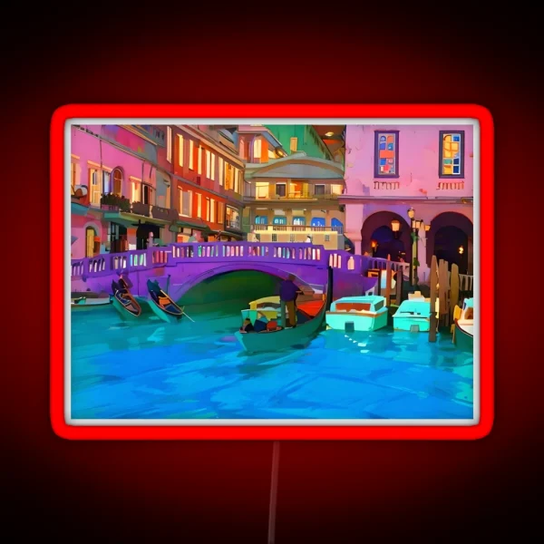 Venice At Dusk RGB Neon Sign