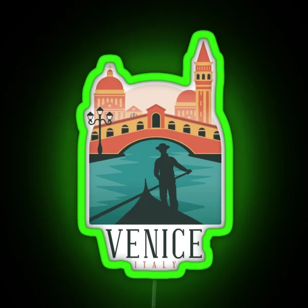 Venice Italy RGB Neon Sign